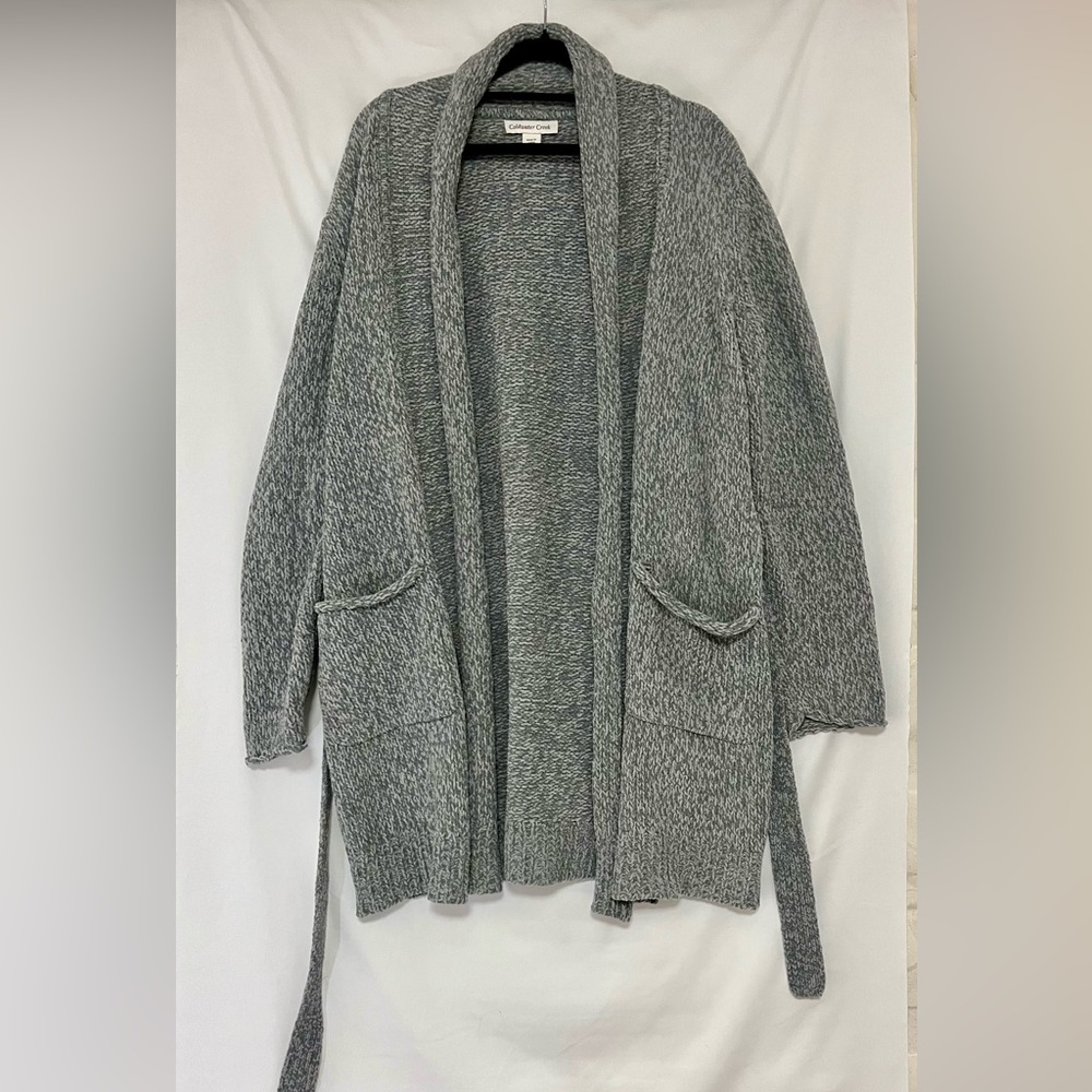 Coldwater Creek Heathered Gray Heavy Cozy Cardigan, women’s size XS